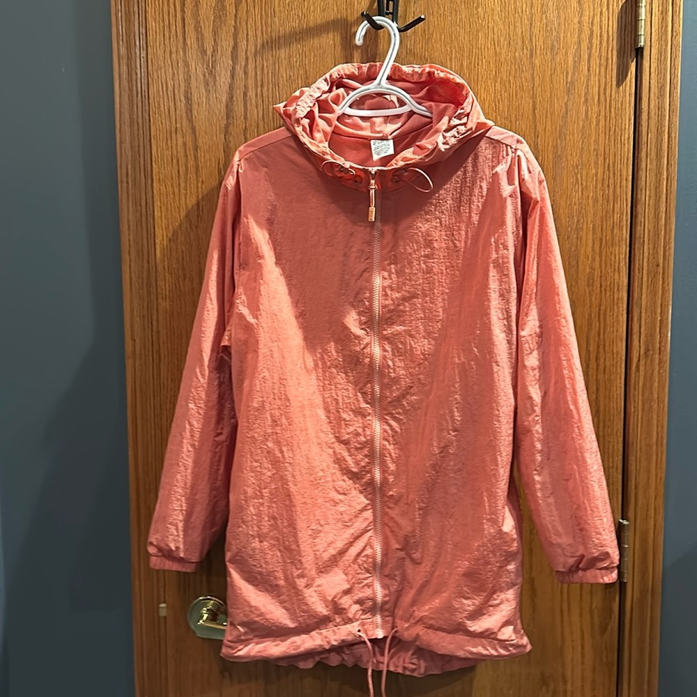 Pink - Victoria’s Secret windbreaker, size XS. Maybe worn a few times!